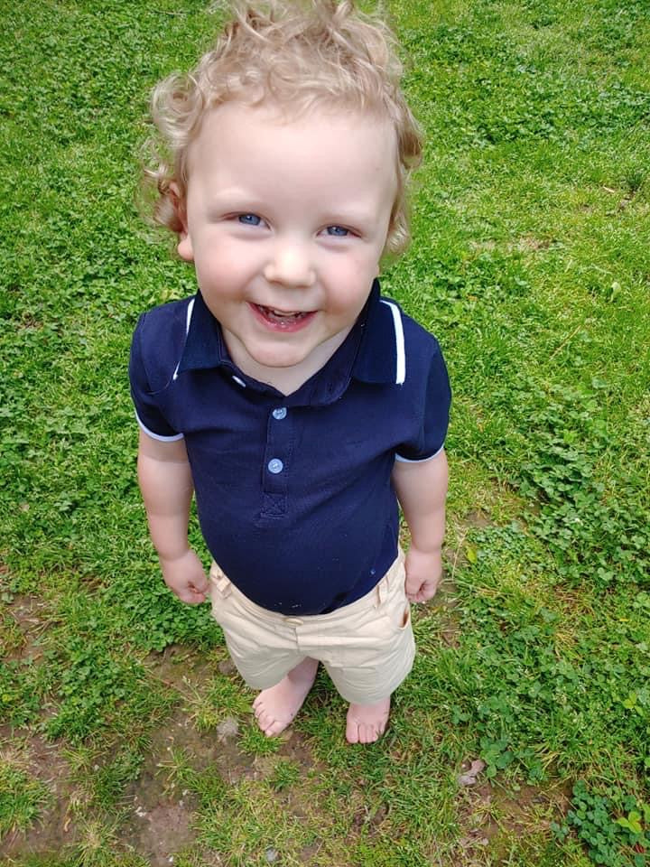 Boy bodysuit and shorts