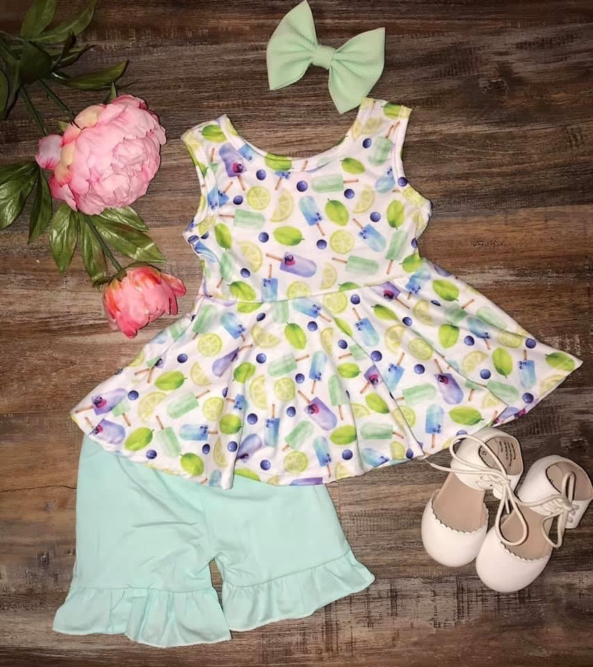 Popsicle Peplum Top SIZE DOWN