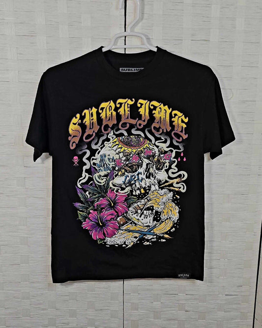 Sullen Art Collective Sublime Skull  Short Sleeve Men`s T-shirt Size Medium