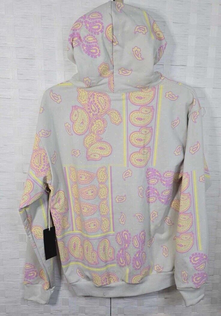 Bananas Monkey Bone Paisley Hoodie Size L