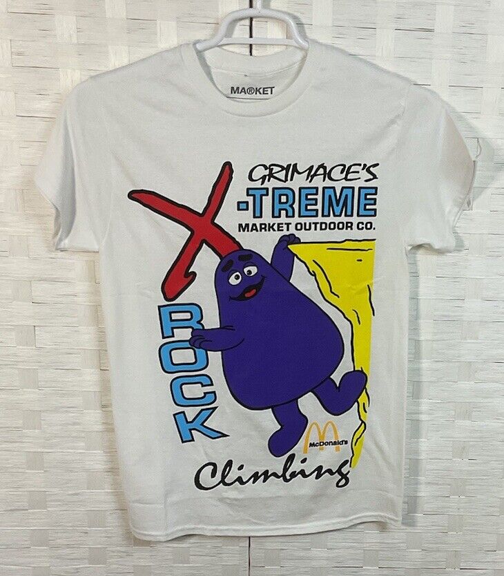 Market x McDonald’s Grimace’s X-treme Rock Climbing Collaborative Tee Size Small