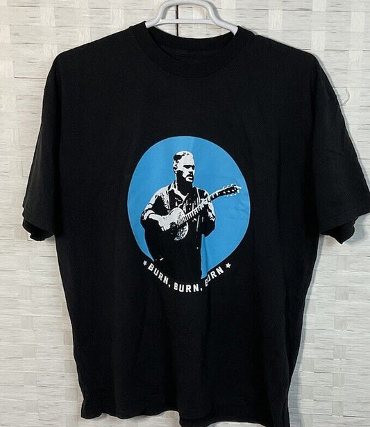 Zach Bryan Burn Burn Burn Official Merch Tour Tee T-Shirt Country Music  XL Blue