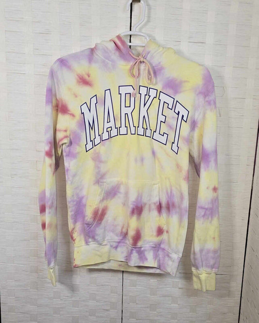 NEW -Market Brand Spellout Tie Dye Hoodie - Men’s Small -