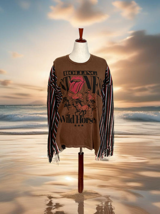 Rolling Stones Flannel Rework