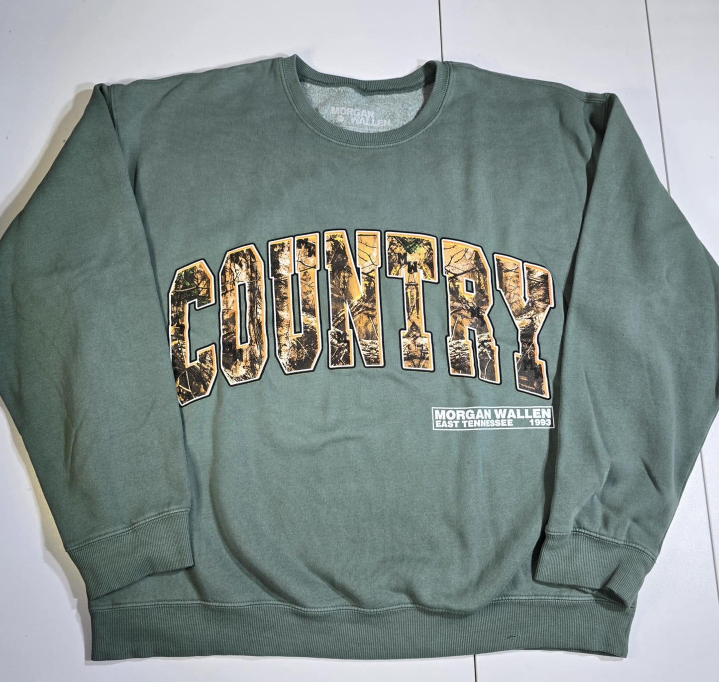 Morgan Wallen Duck Green Country Crew Neck